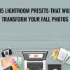 35 Lightroom Presets That Will Transform Your Fall Photos » Courses[GB]
