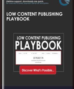 Low Content Publishing Playbook - Kate Riley