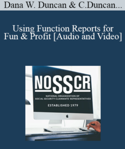 Dana W. Duncan, Christine Duncan, Joshua T. Peterson - Using Function Reports for Fun & Profit