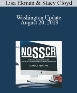 Lisa Ekman, Stacy Cloyd - Washington Update August 20, 2019