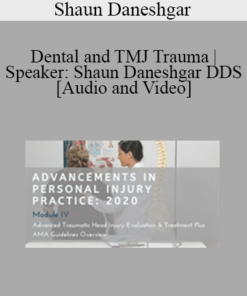 Shaun Daneshgar - Dental and TMJ Trauma | Speaker: Shaun Daneshgar DDS