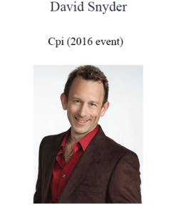 David Snyder - Cpi (2016 event)