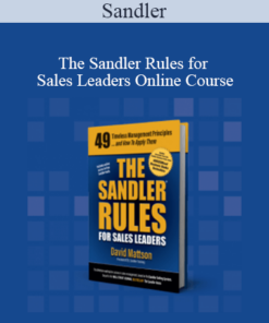 Sandler - The Sandler Rules for Sales Leaders Online Course