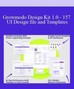 Growmodo Design Kit 1.0 – 157 UI Design file and Templates